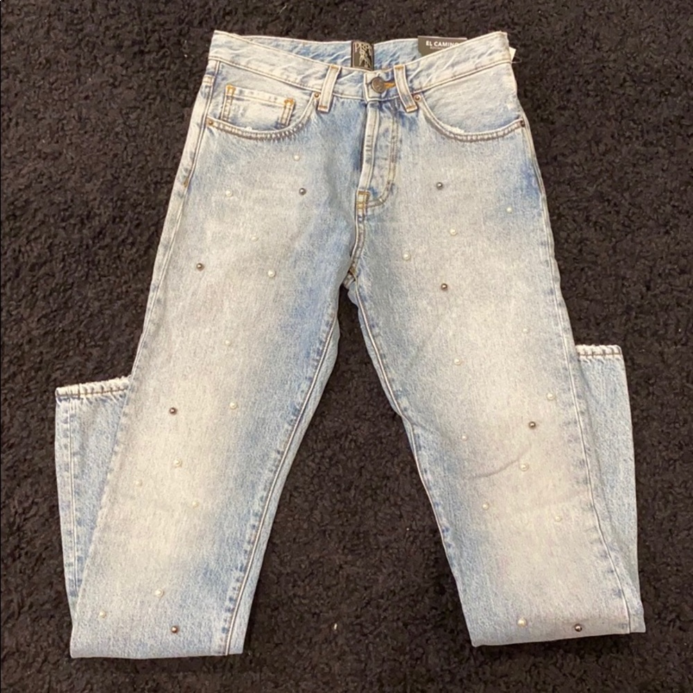 PRPS JEANS W pearls